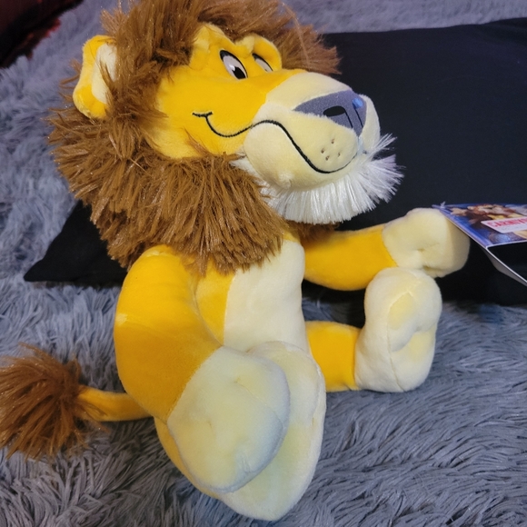 Gold & Brown 10 inch plush seated Lion from Carnivores Book by Dan Santat - Picture 6 of 10